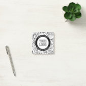 Post-it® Illustrations de style moderne et votre logo avec (Bureau)