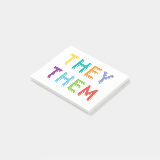 Post-it® ils les prononcent (Incliné)