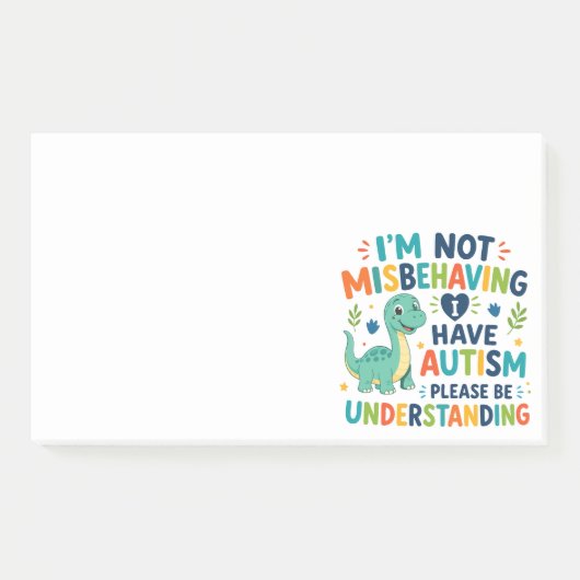 Post-it® I'm not misbehaving, I have autism (Devant)