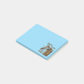 Post-it® Image amusante de Cliff Hanger avec jeu de mot (Incliné)