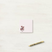 Post-it® Image de cheval de carrousel fantaisiste (Sur un bureau)