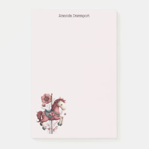 Post-it® Image de cheval de carrousel fantaisiste