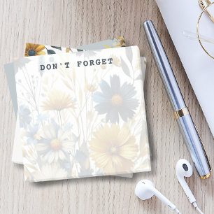 Post-it® Image de fond de fleurs à l'aquarelle personnalisa