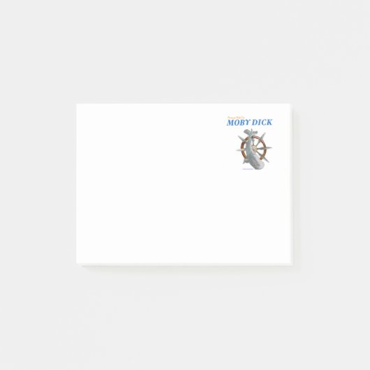 Post-it® Image de roue de Moby Dick (Devant)