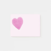 Post-it® Image du coeur rose (Devant)