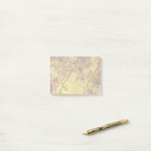 Post-it® Image Macro Terre Jaune et Brown feuille (Sur un bureau)