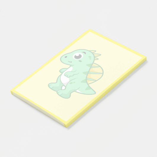 Post-it® Image Mignonne D'Un Spinosaure. (Incliné)