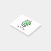 Post-it® Imaginaire dessin alien mignon (Incliné)