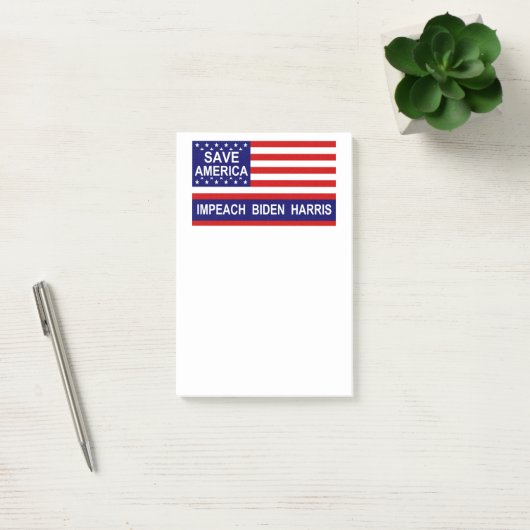 Post-it® Impeach Biden Harris (Bureau)