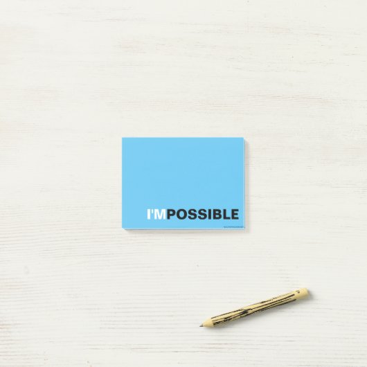 POST-IT® I'MPOSSIBLE (Sur un bureau)
