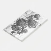 Post-it® Impression Chrysanthème Noir et Blanc (Incliné)