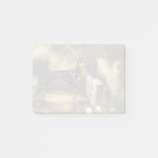 Post-it® Impression de chien Doberman Pinscher (Devant)