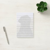 Post-it® Impression de chien Labrador Retriever noir (Bureau)