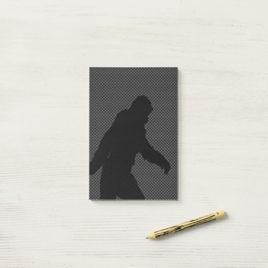 Post-it® Impression de fibre de carbone Gone Squatching (Sur un bureau)