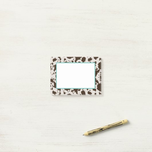 Post-it® Impression de la vache (Sur un bureau)