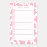 Impression de vache rose personnalisée