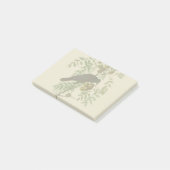 Post-it® Impression d'oiseau Grackle violet d'Audubon Botan (Incliné)