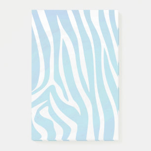 Post-it® Impression en bleu et blanc Zebra