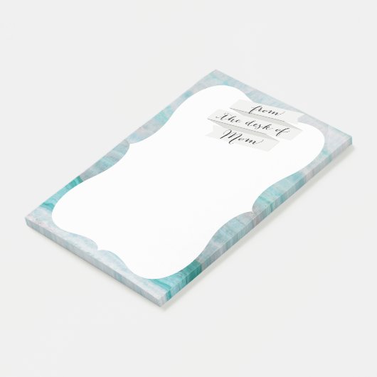 Post-it® Impression en pierre de granit turquoise (Incliné)