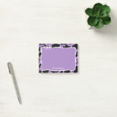 Post-it® Impression vache violette et nœud blanc avec votre (Bureau)