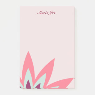 Post-it® Imprimantes florales de fleurs de Lotus