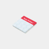 Post-it® imprimé flocon de neige personnalisé cadeau de Noë (Incliné)