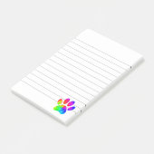 Post-it® Imprimé graphique patte de chien Tie Dye doublé (Incliné)