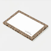 Post-it® Imprimé Léopard Monogrammé (Incliné)