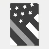 Post-it® Indicateur noir gris de l'agent de correction Note (Devant)