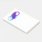 Post-it® Infini avec plume violette (Incliné)