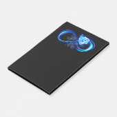 Post-it® Infini lumineux avec rose bleue (Incliné)