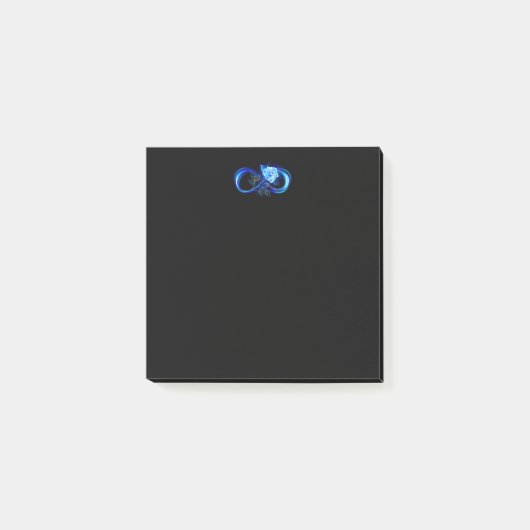 Post-it® Infini lumineux avec rose bleue (Devant)