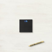 Post-it® Infini lumineux avec rose bleue (Sur un bureau)