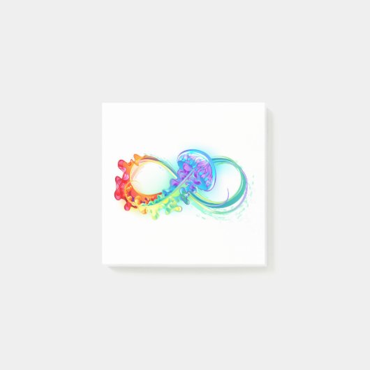 Post-it® Infinity avec Rainbow Jellyfish (Devant)