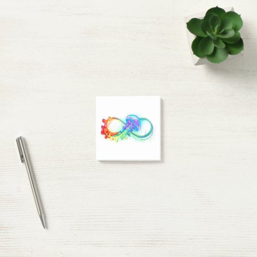 Post-it® Infinity avec Rainbow Jellyfish (Bureau)