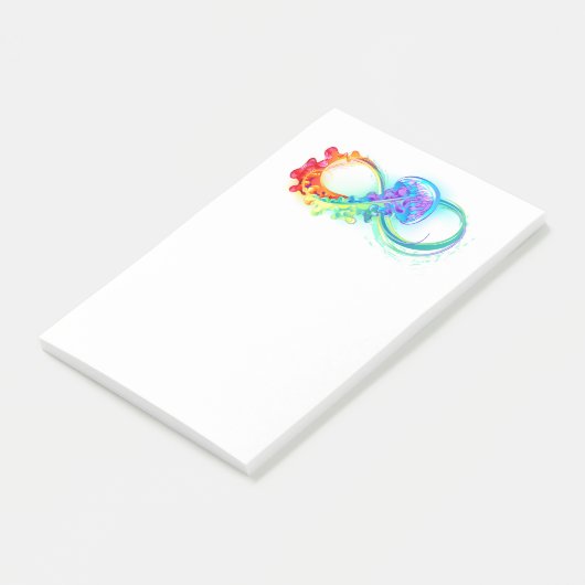 Post-it® Infinity avec Rainbow Jellyfish (Incliné)