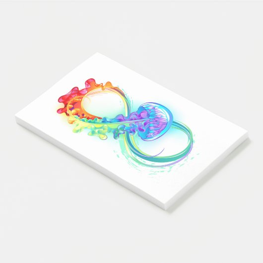 Post-it® Infinity avec Rainbow Jellyfish (Incliné)