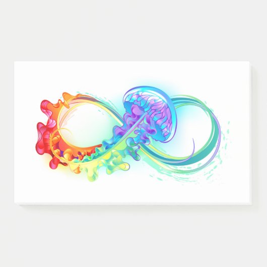 Post-it® Infinity avec Rainbow Jellyfish (Devant)