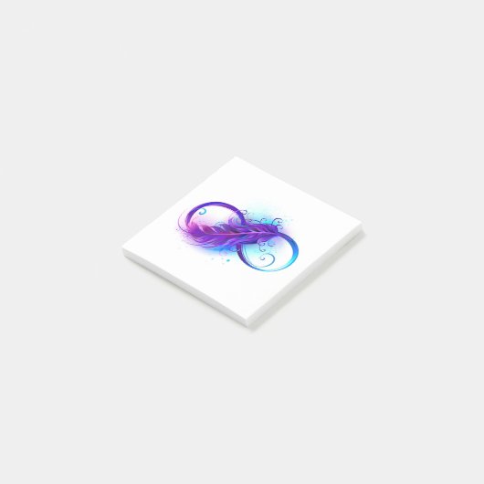 Post-it® Infinity with purple feather (Incliné)