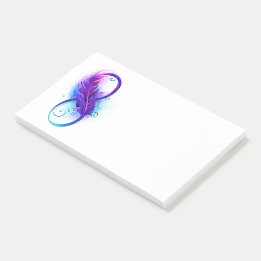 Post-it® Infinity with purple feather (Incliné)