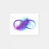 Post-it® Infinity with purple feather (Devant)