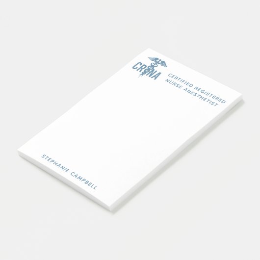 Post-it® Infirmière anesthésiste certifiée CRNA personnalis (Incliné)