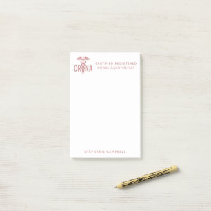 Post-it® Infirmière anesthésiste certifiée CRNA personnalis