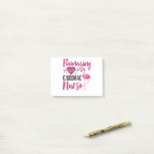 Post-it® Infirmière Cardiac Infirmière Flamant rose Infirmi (Sur un bureau)