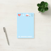 Post-it® Infirmière customisée RN Nom du médecin Médicale (Bureau)