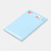 Post-it® Infirmière customisée RN Nom du médecin Médicale (Incliné)