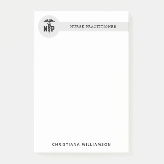 Post-it® Infirmière de NP personnalisée Praticien Diplôme C (Devant)