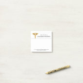 Post-it® Infirmière Docteur Médicale nom du représentant or (Sur un bureau)