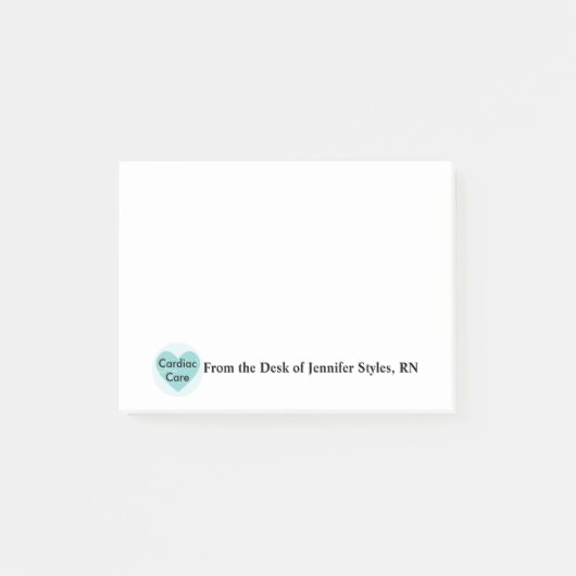 Post-it® Infirmière en soins cardiaques, RN Personnalisée (Devant)