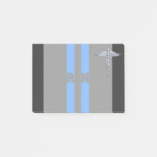 Post-it® Infirmière inscrite RN Caduceus Carbon Fiber Style